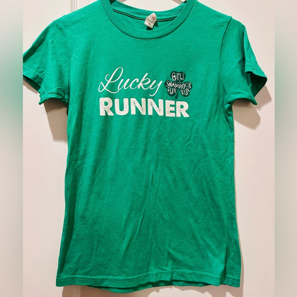 Shamrock Run Women’s Green Short Sleeve Tee Size Medium